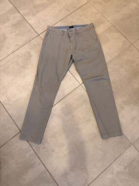 J.Crew 484 Slim Fit Re-Imagined Stretch Chino Pants Grey Size 34x30